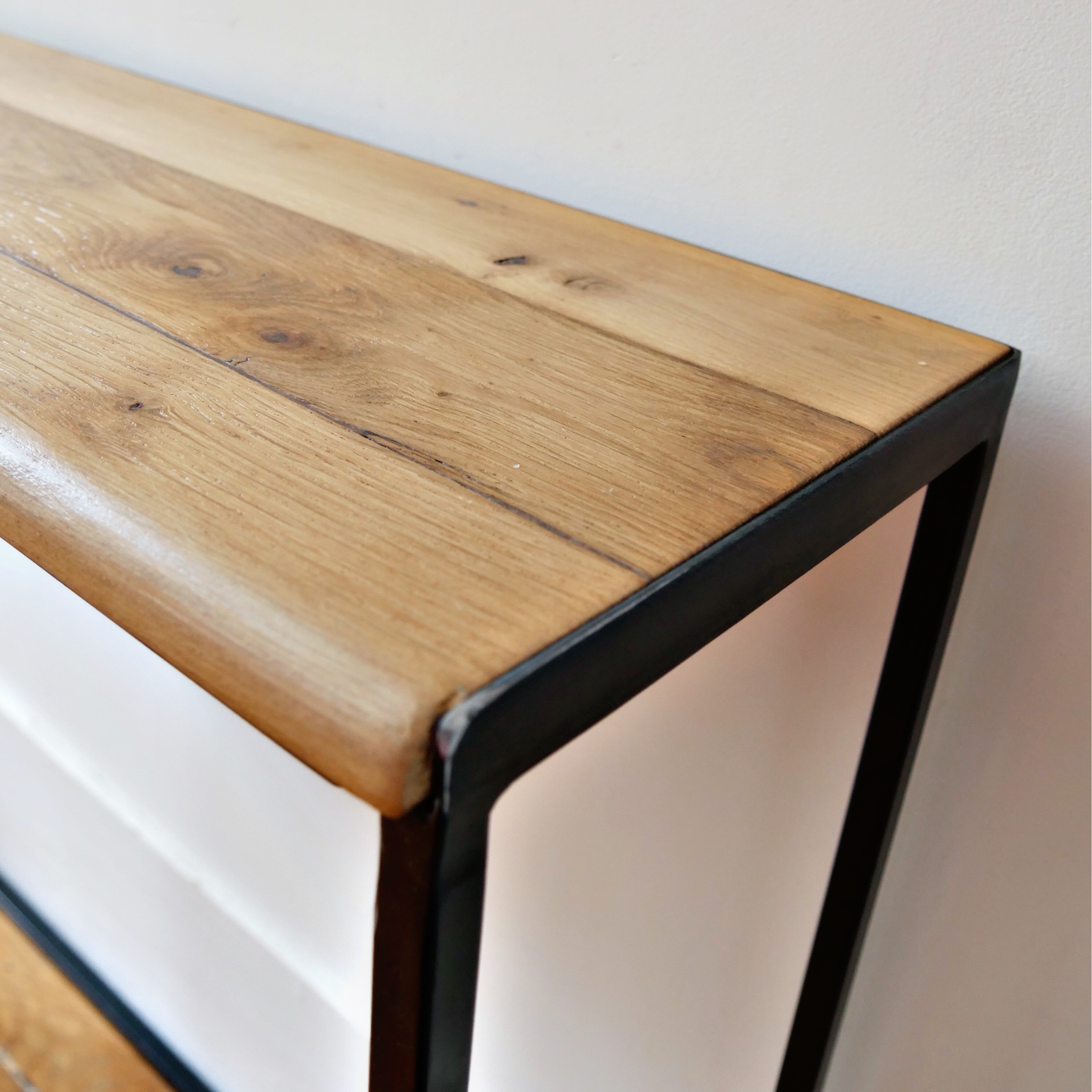 Console Hortense plateau chene massif