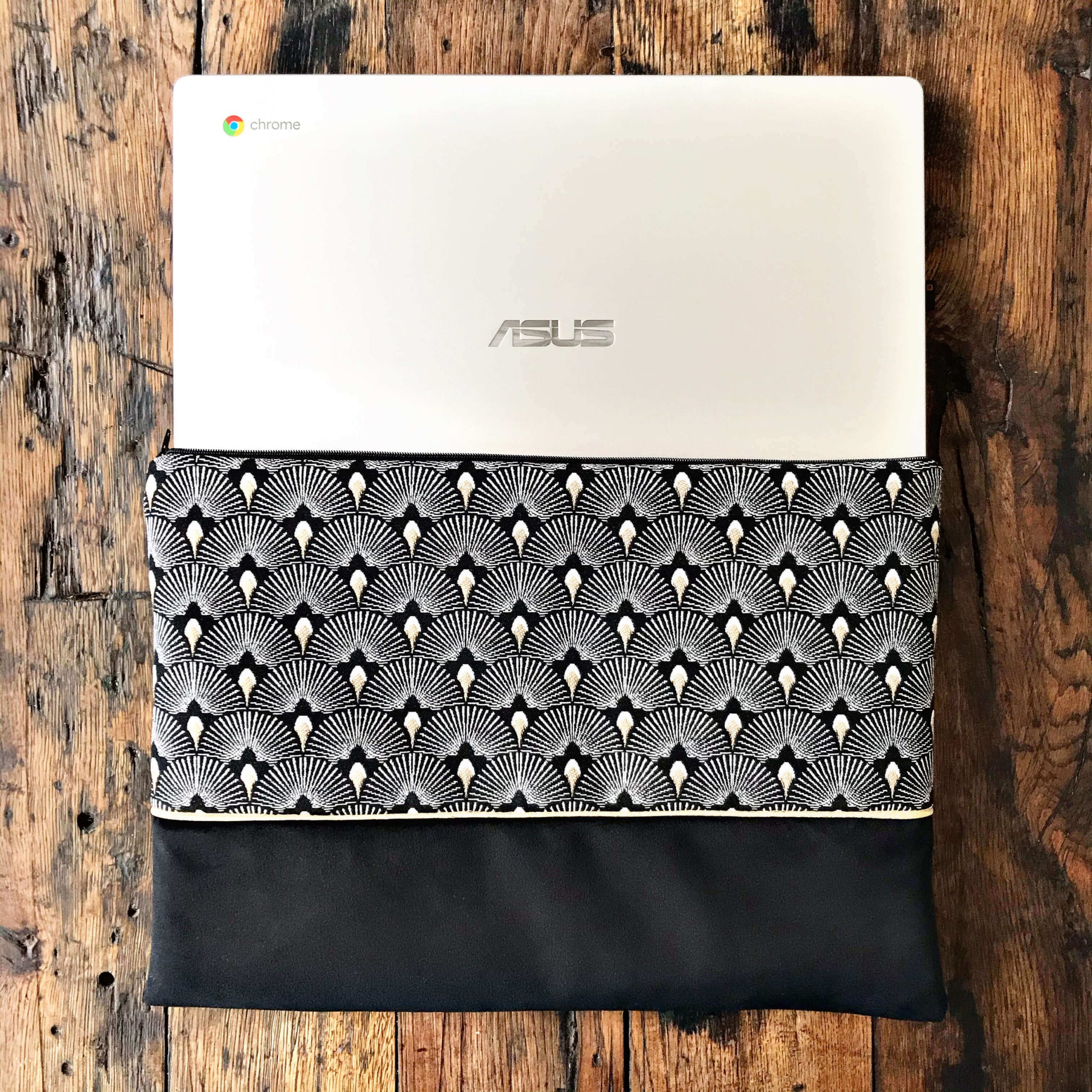Pochette ordinateur asus black art deco