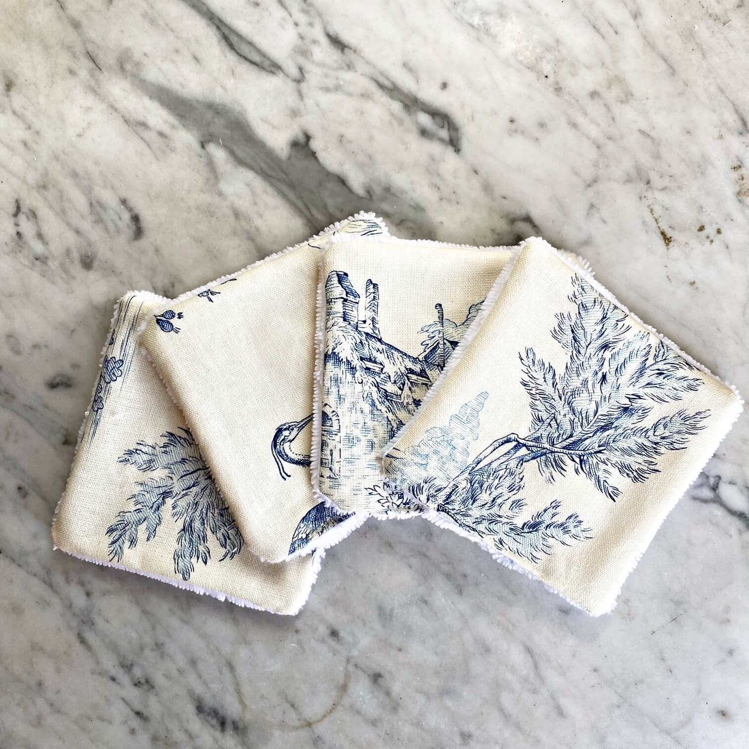 Lingettes toile de jouy (1)