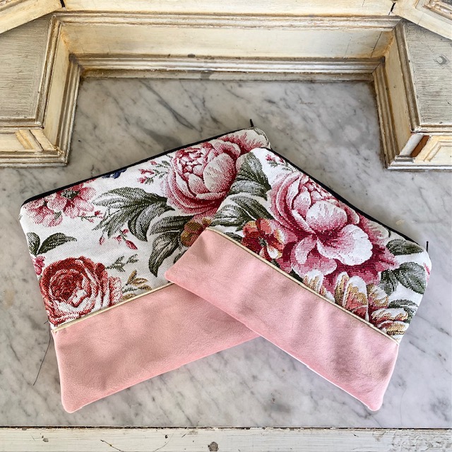 Pochette fleurs jacquard josy (1)